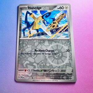 honedge [reverse holo] - 131/182 (common) — pokemon: paradox rift